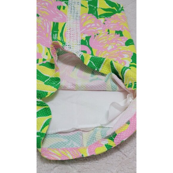 Lilly Pulitzer Girl's Multicolor Fan Dance Dress Sleeveless Back Zip Size L - Picture 8 of 10